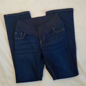 Dark Wash Slim Boot Cut Low Panel Jean